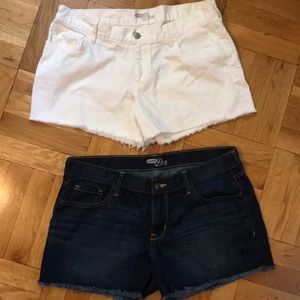 Old Navy Jean Shorts (2 pairs) Diva Cut, size 12 R